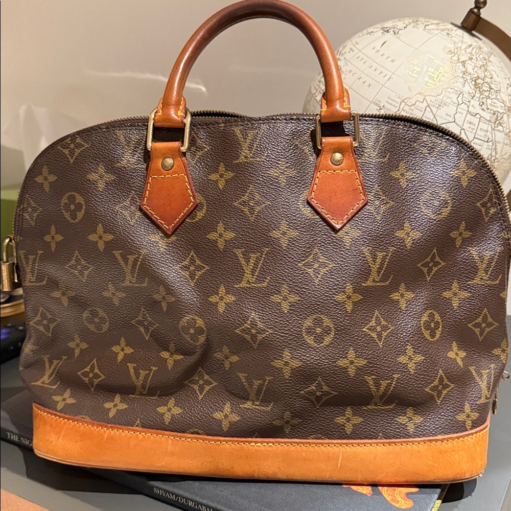Louis Vuitton Brown and Tan Monogram Satchel